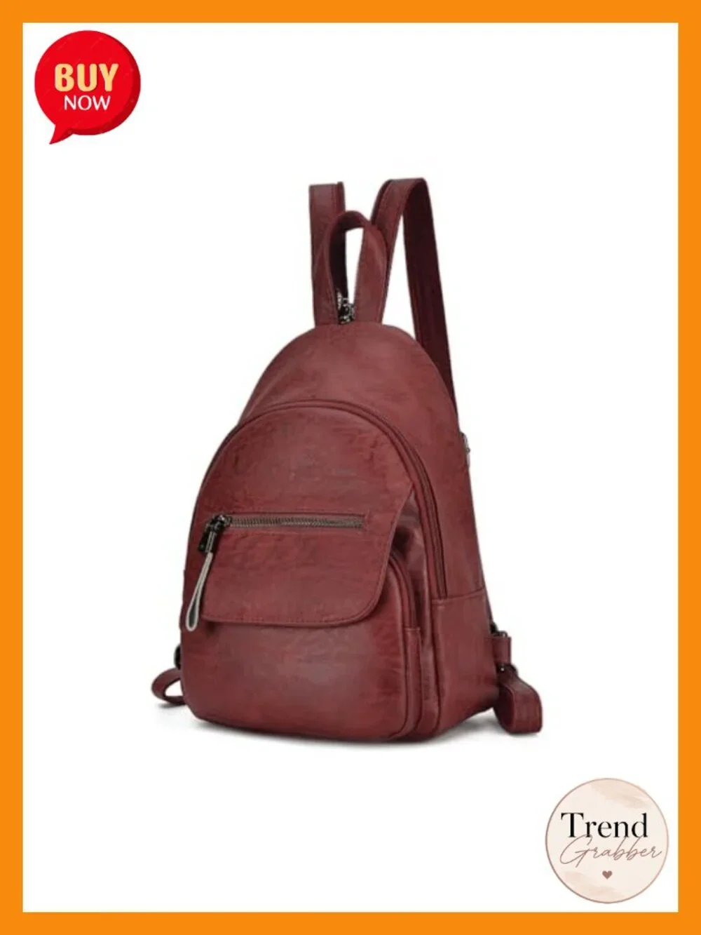 Convertible Anti-Theft Small Backpack Purse for Women, Faux Leather